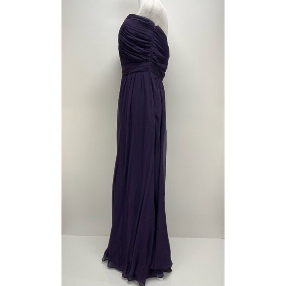 Dessy Collection Vivian Diamond Dress Size 12 Women’s Purple Bridesmaid Long - Picture 2 of 7